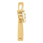 18K White Gold Diamond Religious Cross Pendant
