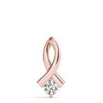 Rose Gold 0.35 CT Lab Diamond Solitaire Pendant