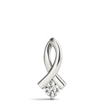 14K White Gold 0.35CT Lab Diamond Pendant
