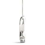 White Platinum 0.35ct Lab Diamond Solitaire Pendant