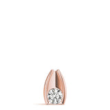 18K Rose Gold Lab Diamond Solitaire Pendant