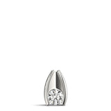 14K White Gold 0.33 CT Lab Diamond Pendant