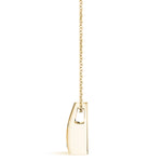18K Yellow Gold Diamond Solitaire Pendant