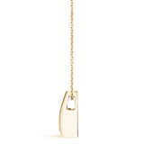 18K Yellow Gold Diamond Solitaire Pendant