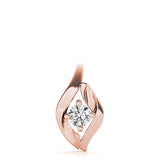 Rose Gold Lab Diamond Solitaire Pendant