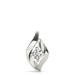 14K White Gold 0.33ct Lab Diamond Pendant