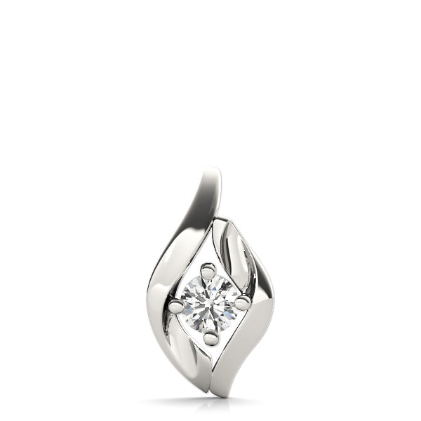 18K White Gold 0.33CT Lab Diamond Pendant