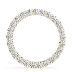 14K Yellow Gold Lab Diamond Circle Pendant