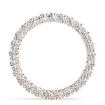 14K Rose Gold Lab Diamond Circle Pendant