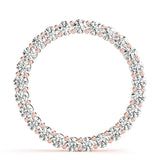 18K Rose Gold Lab Diamond Circle Pendant