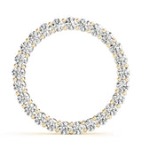 18K Yellow Gold Diamond Circle Pendant