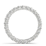 Lab Diamond Circle Pendant in Gold