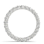 18K White Gold Diamond Circle Pendant