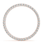 Rose Gold Lab Diamond Circle Pendant