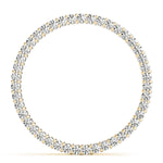 18K Yellow Gold Diamond Circle Pendant