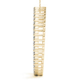 18K Yellow Gold Diamond Circle Pendant