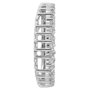 Platinum White Diamond Circle Pendant