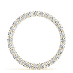 14K Yellow Gold Lab Diamond Circle Pendant