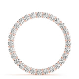 14K Rose Gold Lab Diamond Circle Pendant