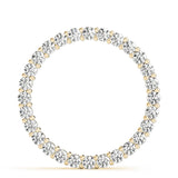 18K Yellow Gold Diamond Circle Pendant