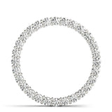 Platinum White Diamond Circle Pendant