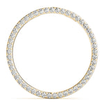14K Yellow Gold Diamond Circle Pendant
