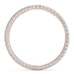 18K Rose Gold Lab Diamond Circle Pendant