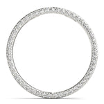 White Platinum 49-Diamond Circle Pendant