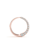 14K Rose Gold Lab Diamond Journey Pendant