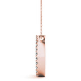 14K Rose Gold Lab Diamond Journey Pendant
