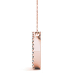 18K Rose Gold Diamond Journey Pendant