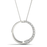 Platinum Diamond Journey Pendant