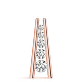 14K Rose Gold Lab Diamond Journey Pendant