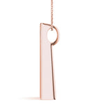 18K Rose Gold Lab Diamond Journey Pendant