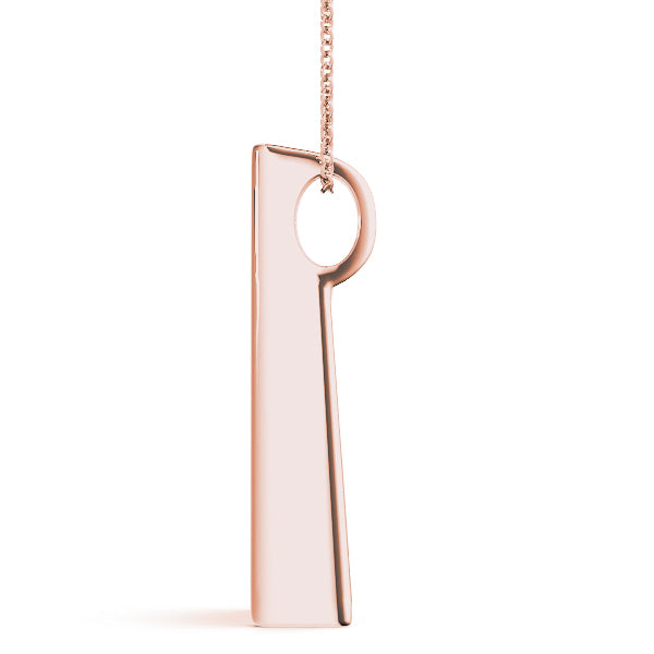 18K Rose Gold Lab Diamond Journey Pendant