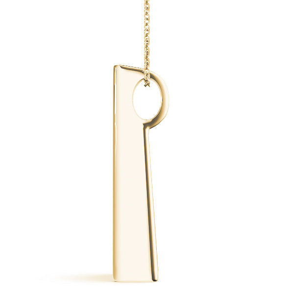 18K Yellow Gold Diamond Journey Pendant