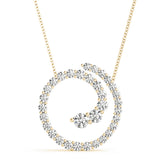 18K Yellow Gold Diamond Journey Pendant