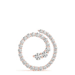 18K Rose Gold Lab Diamond Journey Pendant