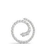 18K White Gold Lab Diamond Journey Pendant