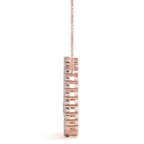 14K Rose Gold Lab Diamond Journey Pendant