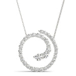 Platinum Diamond Journey Pendant