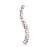 14K Rose Gold Diamond Journey Pendant