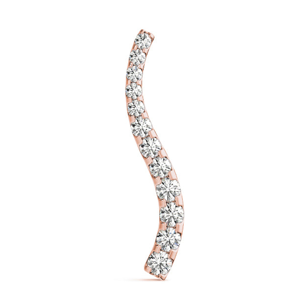 18K Rose Gold Lab Diamond Journey Pendant