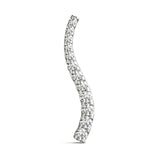 14K White Gold Lab Diamond Journey Pendant