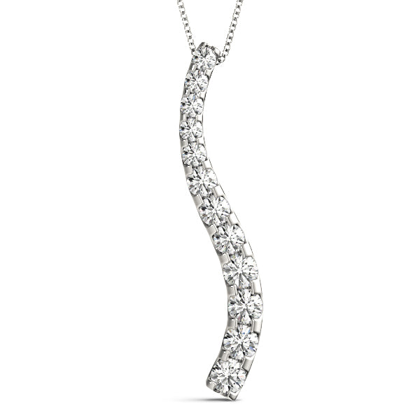 Platinum Diamond Journey Pendant