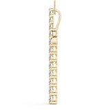 18K Yellow Gold Diamond Cross Pendant