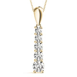 18K Yellow Gold Diamond Journey Pendant