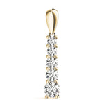 14K Yellow Gold Diamond Journey Pendant