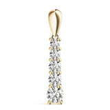 14K Yellow Gold Diamond Journey Pendant