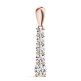 18K Rose Gold Diamond Journey Pendant